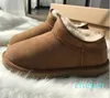 Womens Mini Half Snow Boot Winter Fluffy Furry Satin Ankle Booties tofflor