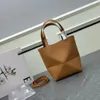 Bolsa de designer nova bolsa dobrável em couro de bezerro brilhante bolsas femininas aad man bolsa de marca de luxo de alta qualidade bolsa de couro bolsa de compras preto marrom verde cáqui