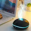 Decorative Objects Figurines Scent Diffuser Air 7 Color LED Essential Oil Flame Lamp Humidifier Ultrasonic Mist Generator Aroma 231124