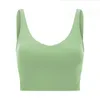 LU 1U Womens Sexy Tank Top Sports Yoga Bra Bra Stide Yoga Tank Top Top Pads No Butter Soft Sports Litness Suit Suction