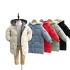 Jagdjacken Kinder Daunenmantel Winter Teenager Baby Jungen Mädchen Baumwolle gefütterte Parka Mäntel verdicken warme lange Kleinkind Kinder Oberbekleidung