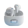 Mini casque écouteurs sans fil Bluetooth TWS Apple casque stéréo antibruit musique de jeu étanche affichage LED Esports Cuffie écouteurs intra-auriculaires blanc