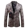 Męskie garnitury velvet marynarka do mężczyzn Business Velor Blazers Style Dark Wzór Design Modna moda z szczupłym przyciskiem