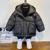 Manteau en duvet pour garçons, manteaux rembourrés, en velours, épais et chaud, à capuche, vêtements en coton, combinaison de neige, 2023, 231113