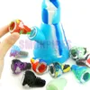 Colorful Cool Silicone MultiFunction 14MM 18MM Male Joint Convert Glass Hole Filter Bowl Dry Herb Tobacco Oil Rigs Smoking Bong Down Stem Container Tool DHL Free