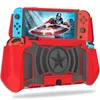 Przypadki ochronne dla Nintendo Switch OLED 2021 Superior ręczny uchwyt przeciwpiernikowy Rugged Cover Sfrected Shell