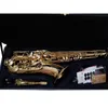 Japan Brand Tenor Saxophone T-WO37 Gold Lacquer Sax Tenor Mynstycke Ligatur Rass Neckens musikinstrument