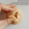 Jewelry Pouches Silicone Ear Model Piercing Holding Tool Soft Display Three-Dimensional Mannequin Teaching Instruction Practice