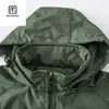 Mensjackor Spring Men Outdoor Waterproof Jacket Plus Size Windbreaker Rain Coat Breattable Fishing Camping Tactical Mane Clothing 231113