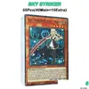 Gratulationskortkortspel Yu Gi Oh Board Game 55 PCS/Set Yugioh Sky Striker Ace Deck English Version Spela med Tin Box T220905 Dr DHQ3P