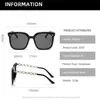 Solglasögon Square Solglasögon för kvinna 2023 Vintage Big Frame Black Mirror Sun Glasses Shading Fashion Sexig Female Travel Eyewear UV400L231114