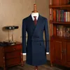 Men's Jackets Winter Wool Coat Double Breasted Lapel Dress Wedding Dinner Party Custom Male's Slim Fit Jacket 231113