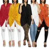 Roupas étnicas Estilo Africano Mulheres Africanas Dashiki Moda Irregular Loose Grande Camiseta cruzada T-shirt Tamanho superior S M L XL XXL