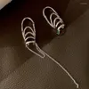 Pendientes traseros, paquete de 2 brazaletes de Metal con Clip para pendientes, puños para las orejas, Material de aleación de moda, joyería para fiesta B85D