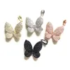 Charms 5pcs Butterfly Charms for Women Bracelet Making Bling Cubic Zirconia Pendant Necklace Clear Black Jewelry Accessories 231113