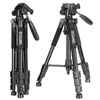 Freeshipping Tripod Profesyonel Taşınabilir Seyahat Alüminyum Kamera Tripod Aksesuarları Kanon DSLR Kamera için Pan Head ile Stand