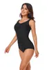 Maillot de bain pour femme BIMEI Maillot de bain pour mastectomie à encolure haute avec poches