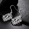 Boucles d'oreilles pendantes en argent Sterling 925, grilles de fenêtre rétro pour femmes, bijoux de haute qualité, cadeau de noël et de mariage