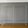 Decorazione per feste 10ftx8ft Telaio in alluminio / Stand Sfondo bianco e nero Po Booth Sfondo di compleanno con borsa per il trasporto