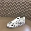 donna Scarpe casual piatte da donna Sneaker da viaggio con lacci in pelle di vacchetta moda Lettere donna bianca marrone scarpa con plateau uomo sneakers da palestra nhygt000001