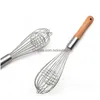 Egg Tools Holzgriff Manuelle Schläger Küchenhandmixer Kochen Schäumer Kochmixer Schneebesen Drahtschläger Werkzeug Lx1604 Drop Delivery Home Dhpix