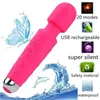 Vibratorer sexbutik kraftfull magisk trollstav massager laddningsbar klitoris kvinnlig masturbator vagina g spot leksak för kvinnor 220509