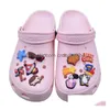 Shoe Parts Accessories Custom Clog Croc Charms Cartoon Pvc Decoration Drop Delivery Ot6Kb