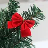Julekorationer 12pcslot Craft Bows Diy Tree For Crafts Gold Silver Red Bowknot Home Decoration 231113