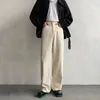 Herren Jeans Baggy Beige Herrenmode Lässig Übergroße Weites Bein Streetwear Koreanische Lose Gerade Jeanshose Herrenhose