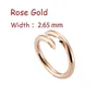 Mode Luxe Diamanten nagelringen designer sieraden zelfliefde ring rose goud schroef roestvrijstalen diamanten heren verlovingsringen voor vrouw maat 10 Paar