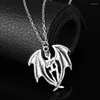 Kedjor Dongsheng Fashion Hollow Skull Glow in the Dark Choker Luminous Necklace Head Bat Halloween Christmas Gifts -30