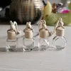 Bottiglia di profumo per auto auto ciondolo ornamento diffusore di oli essenziali 12 disegni deodorante per ambienti bottiglia di vetro vuota