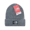 North Beanie Designer Faced Top Quality Hat Winter New Plush Outdoor Warmth Knitted Hat High Quality Couple Embroidered Woolen Hat