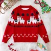 Sets Children's Clothes Autumn and Winter Boys and Girls Christmas Sweater Cartoon Elk Kintted Sweater 231114