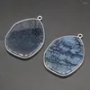 Pendant Necklaces Natural Dragon Pattern Agate Charms Irregular Shape For Jewelry Making DIY Necklace Earrings Accessories 33x45mm