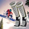 Chaussettes de sport pour hommes, épaisses, chaudes, respirantes, hautes, pour le snowboard, le froid, hiver