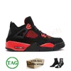 4s Big Kids Shoes Jumpman 4 Баскетбольная детская обувь Bred Black Cat Fire Red Yellow Cool Grey University Pink Military Blue Кроссовки детские спортивные кроссовки для мальчиков и девочек