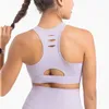 Camisas ativas 2023 tamanho grande perfurado esportes sutiã feminino fitness correndo yoga sexy à prova de choque respirável tanque superior