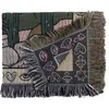 Koce wystrój domu spokój koc wzór wąż sofa ręcznik boho gobelin dekoracyjny koc amerykański sofa wiejska sofa bedspread 230414