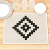 Table Mats Placemats For Simple Black White Geometric Placemat Kitchen Accessories Linen Mat Nordic Dining Drink Cup Pad