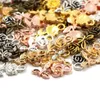 Charms 20PCS Rose Blume Legierung Anhänger Für Schmuck Machen Diy Handwerk Handgemachte Halskette Armband 10MM 21MM