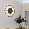 Настенная лампа светодиод с часами Nordic Luxury Simple и Modern для El Al Alside Living Room Creative Lightcture