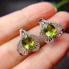 Brincos KJJEAXCMY Fine Jewelry Natural Peridot 925 Sterling Silver Mulheres Ear Studs Suporte Teste Luxo