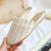 Sandals Summer Fashion Childrens Rattan Woven Sandals Girls Flat Casual In The Kids Home Footwear Baby Girl Sandals 230413