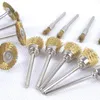 Brushes 45 PC Brass Wire Wheel Set for Accessories Rotary Tools Polish Clean 230414