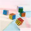 Magic Cubes Pussel Cube Liten Storlek 3Cm Minispel Lärande Lärande Bra present Leksak Dekompressionsleksaker Drop Delivery Presenter Pussel Dh3Tf