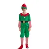 Special Occasions S M L Christmas Kids Boys Elf Cosplay Costumes for Festival Party Outfit Xmas Elves 6pcs/set Clothing for Children Chris Party 231114