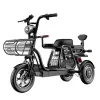 Three Whees Electric Scooters Adults Electric Bicycles 12 Inch Tricycle Dual Motor 500W 48V Electric Scooter Bike With Seat