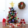 Dekoracje świąteczne Ourwarm 24 "Mini Christmas TreeTificial Tabletop Choinka Tree Tree Tree i wiszące ozdoby Małe choinkę 231113