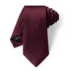 Bow Ties YourTies 6 CM Slim Men's Business Burgundy Solid Necktie Handkerchief Wedding Satin Silk Tie For Man Party Corbatas Para Hombre